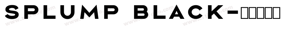 Splump Black字体转换
